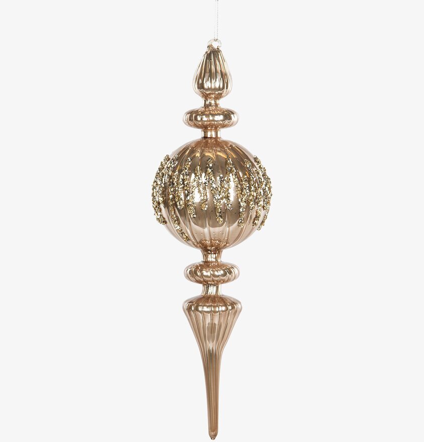 Glas Spira Barock från A Lot Decoration, gyllene julprydnad