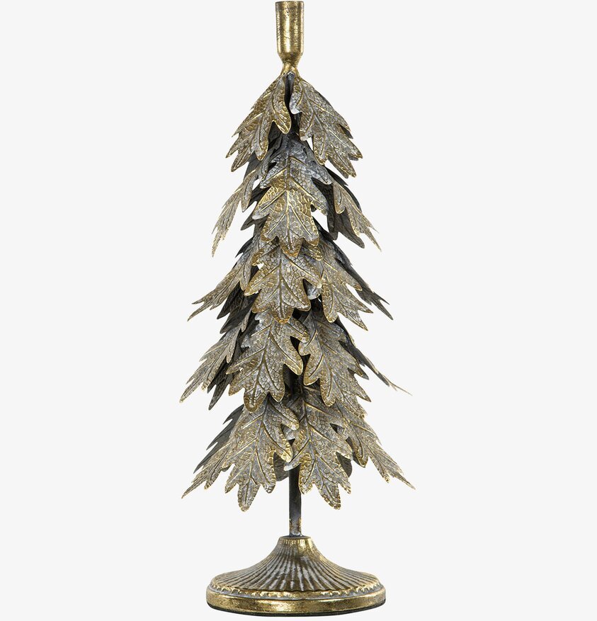 Ljusstake Gran Eklöv Antik från A Lot Decoration i metall