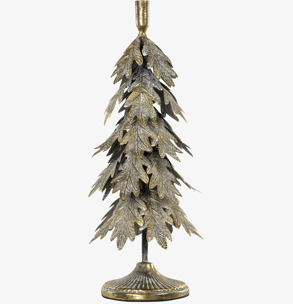 Ljusstake Gran Eklöv Antik från A Lot Decoration i metall