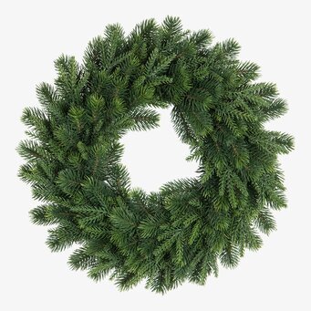 Krans Gran Mörkgrön från A Lot Decoration, realistisk plast
