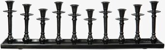 Ljusbricka Brun/Svart från A Lot Decoration med nio ljusstakar