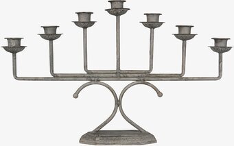 Ljusstake 7- Armad Grå från A Lot Decoration, sjuarmad