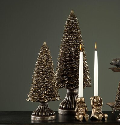 Gran Poly Brun/Cham M från A Lot Decoration med ljusstakar