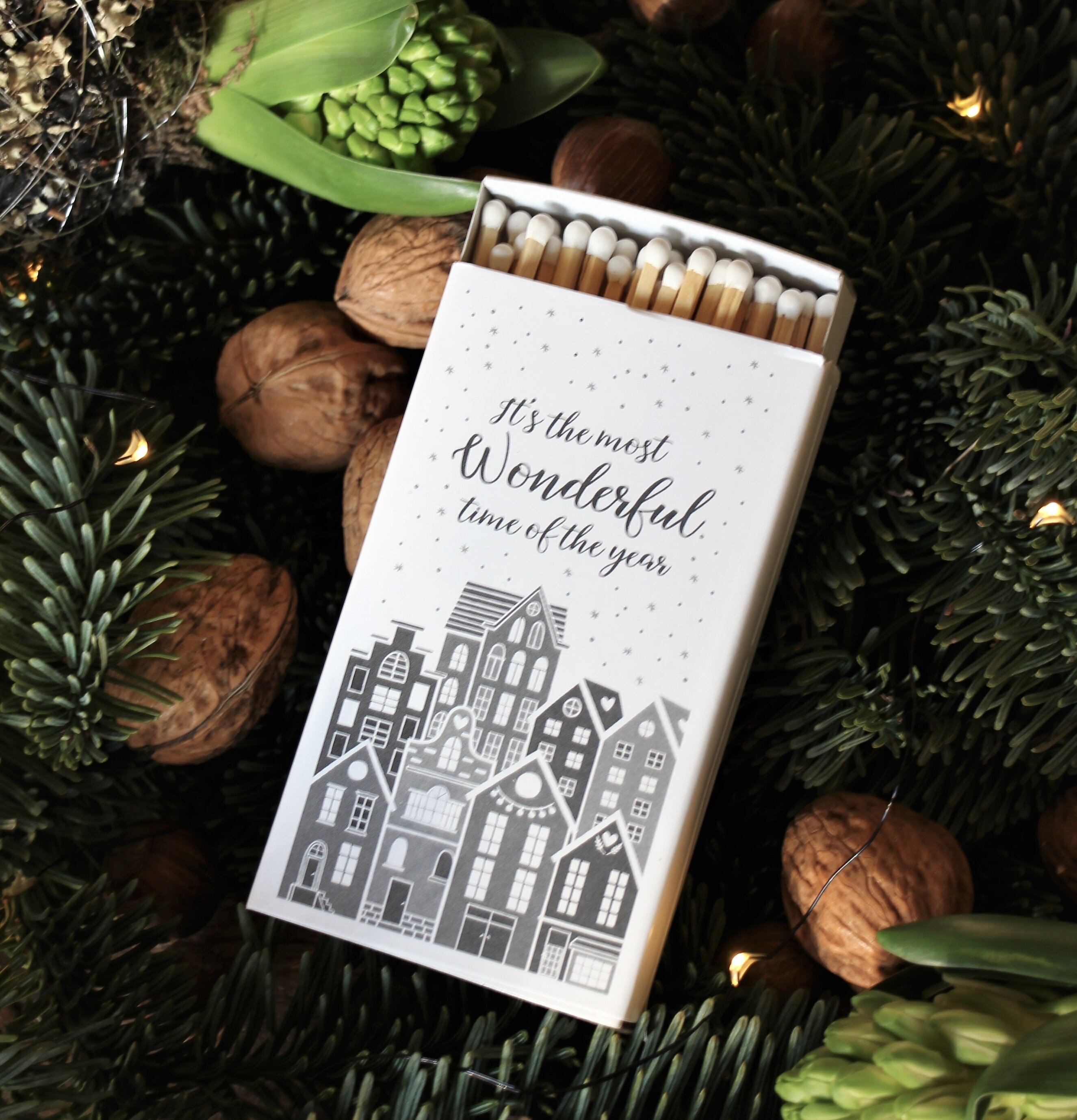 Tändsticksask - Its The Most Wonderful Time från Majas Cottage