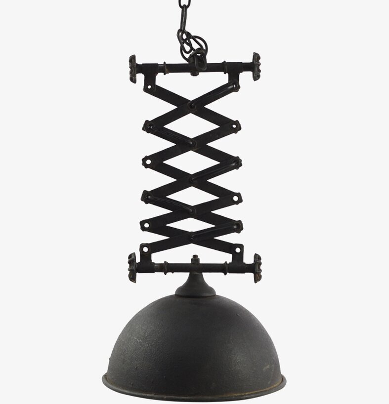 Taklampa Factory Antiksvart från Chic Antique i industristil