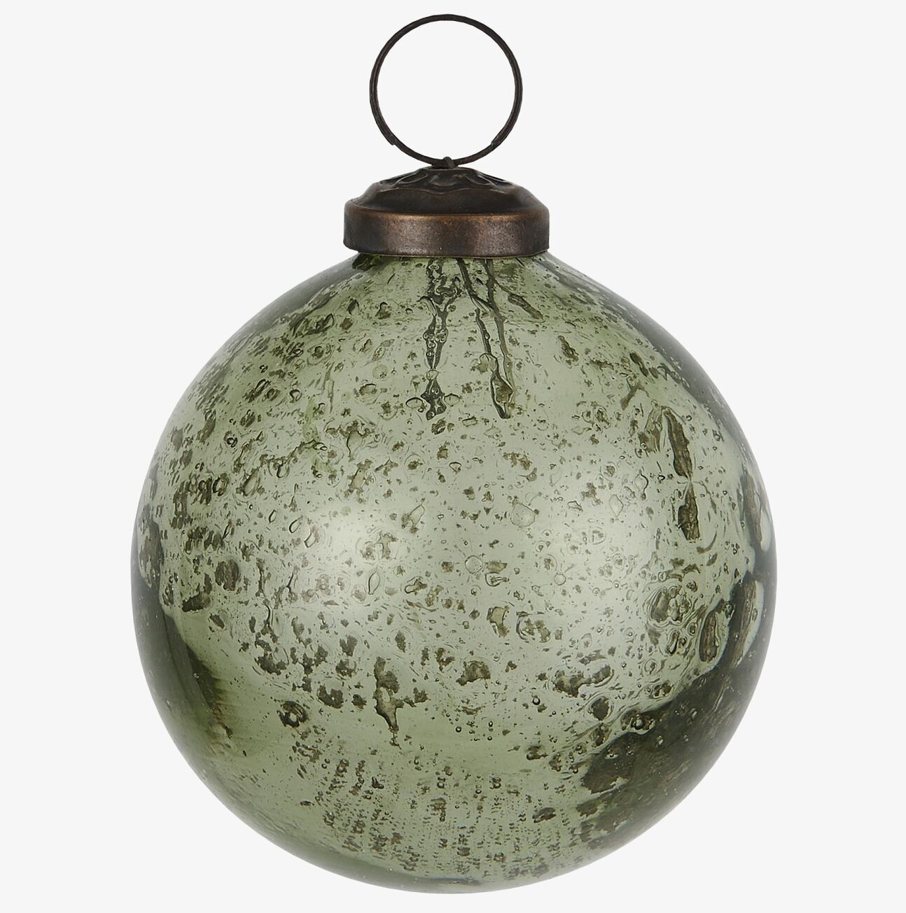 Julkula Pebbled Glass Mossgrön från IB Laursen på vit bakgrund