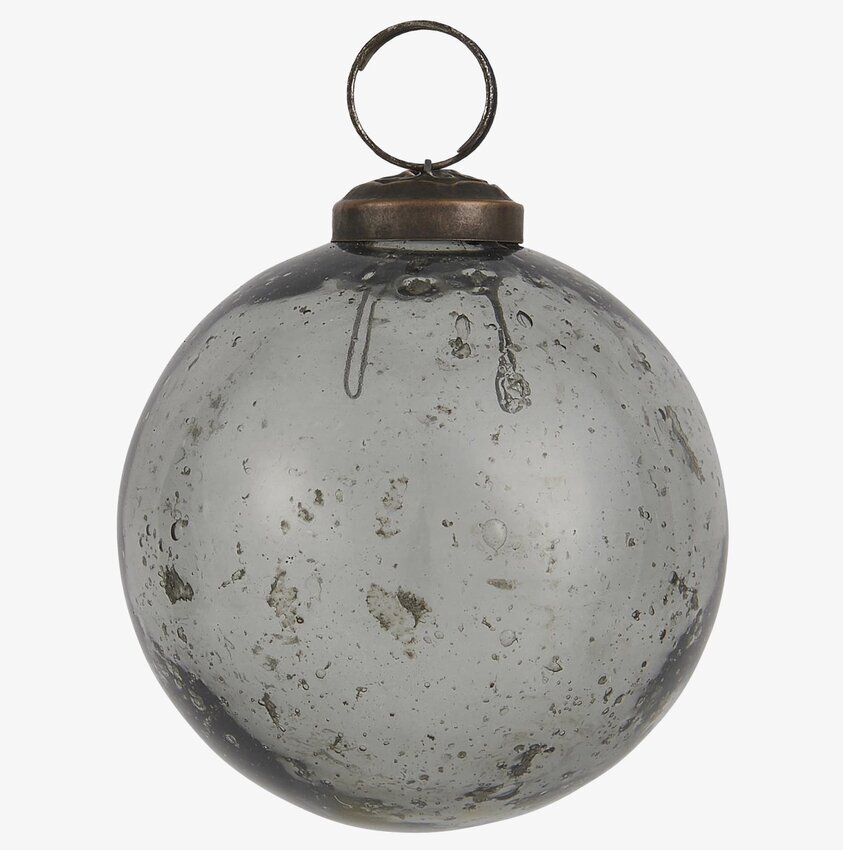 Julkula Pebbled Glass Smoke från IB Laursen i rökigt glas