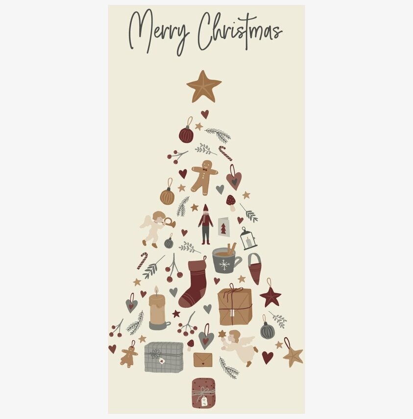 Servetter - Christmas från IB Laursen med julgransmotiv