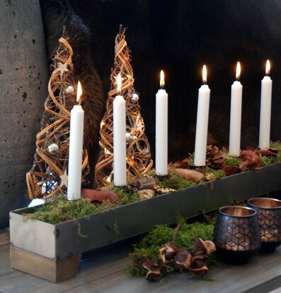 Ljusstake 6 Ljus Smide Brun Miljögården Ljusstakar Adventsstakar Ljushållare Ljushyllor