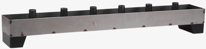 Ljusstake 6 Ljus Smide Svart från Miljögården i fokus