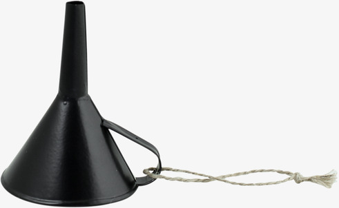 Tratt Matt Svart från Strömshaga med handtag och snöre