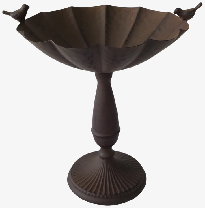 Fågelbad Antik Brun från Strömshaga i rustik design