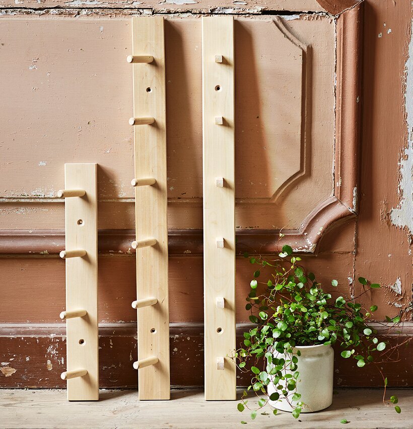 Knopplist Med 4 Knoppar från Strömshaga i ljust trä