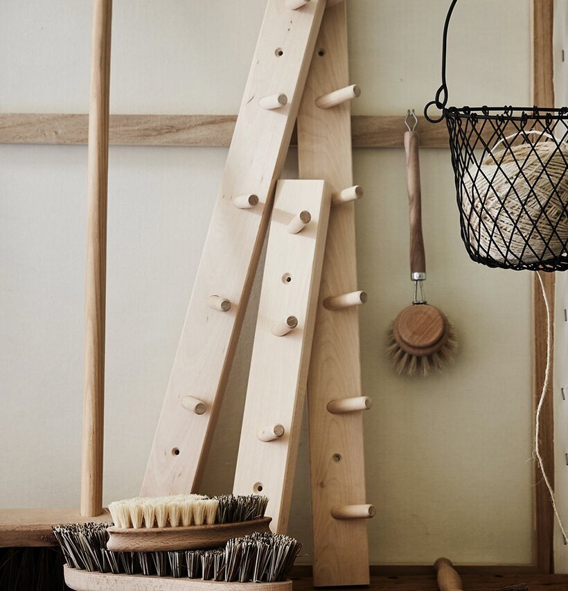 Knopplist Med 4 Knoppar från Strömshaga i ljus träfärg