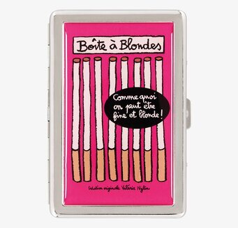 Cigarettetui Rosa från Derriére la porte med färgglad design