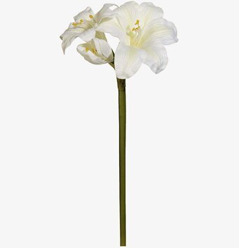 Amaryllis Vit från Mr Plant, konstgjord blomma med realism