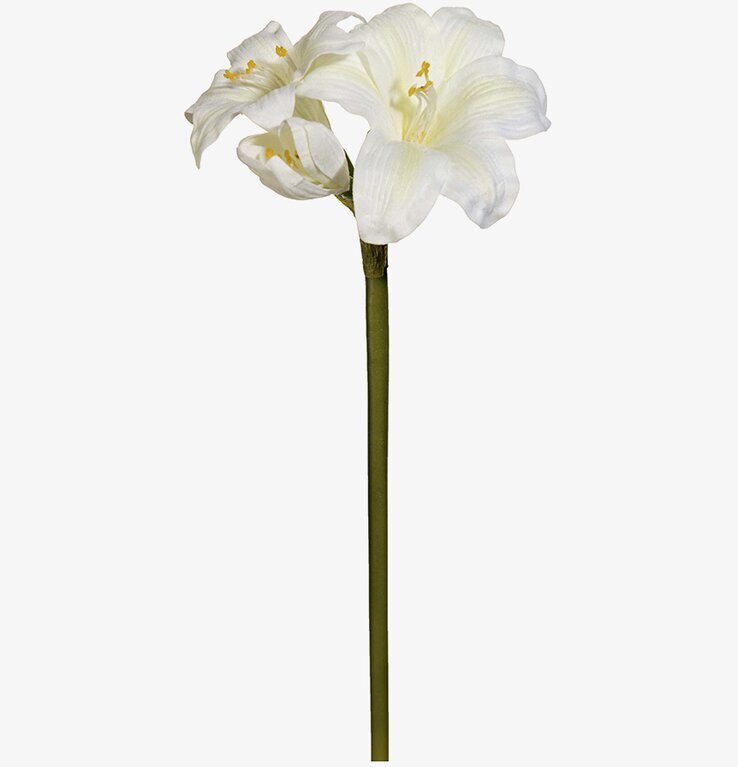 Amaryllis Vit från Mr Plant, konstgjord blomma med realism