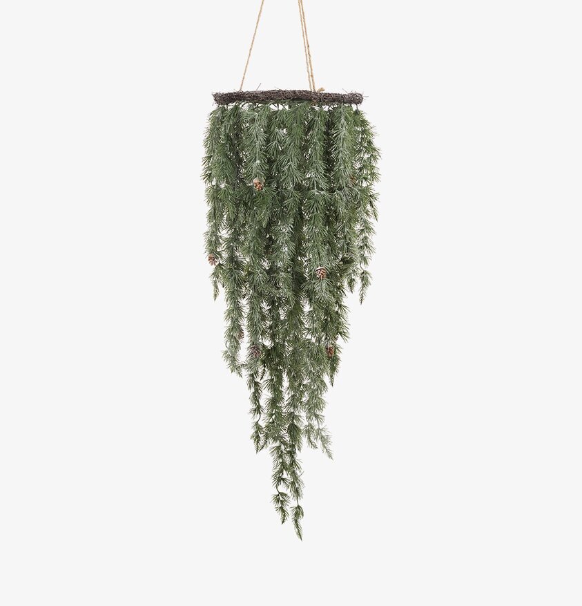 Dekoration Med Is från Mr Plant hängande med gröna barr