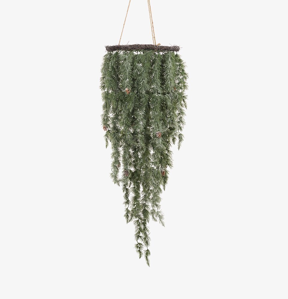 Dekoration Med Is från Mr Plant hängande med gröna barr