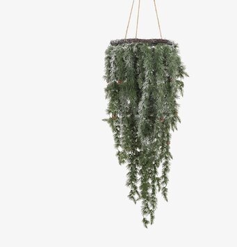 Dekoration Med Snö från Mr Plant, realistisk snötäckt barrväxt