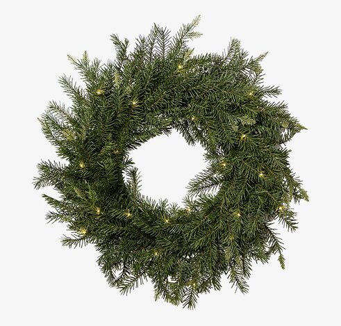 Grankrans Med Ljus från Mr Plant med realistiska grenar