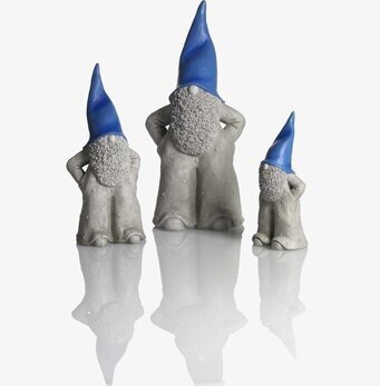 Tomten Elmer Blå 45 Cm 34 25 Nääsgränsgården Övrig prydnad/dekoration för inredning utemiljö