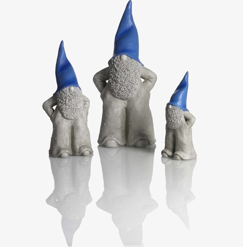 Tomten Elmer 34 Cm från Nääsgränsgården med blå luva