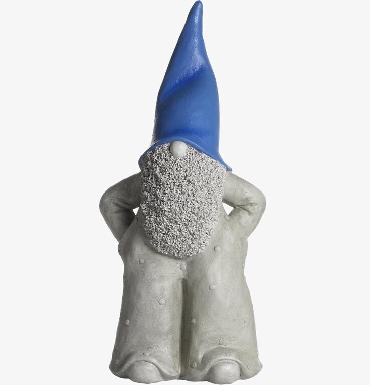 Tomten Elmer Blå 45 Cm från Nääsgränsgården i grå dräkt