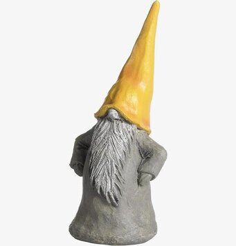 Tomten Björn Gul 28 Cm från Nääsgränsgården med grå dräkt