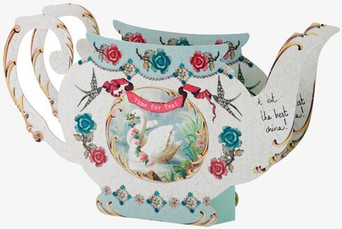 Vas Tekanna Pastries & Pearl från Talking Tables, vintage-stil