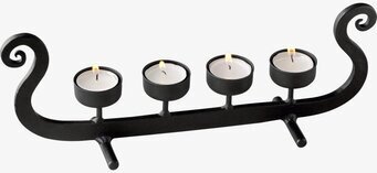 Ljusstake Vikingaskepp från Nääsgränsgården i robust metall