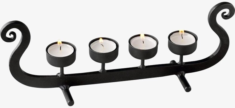 Ljusstake Vikingaskepp från Nääsgränsgården i robust metall