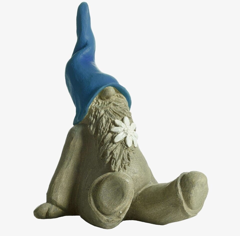 Tomten Björn Vilande Blå från Nääsgränsgården, sittande