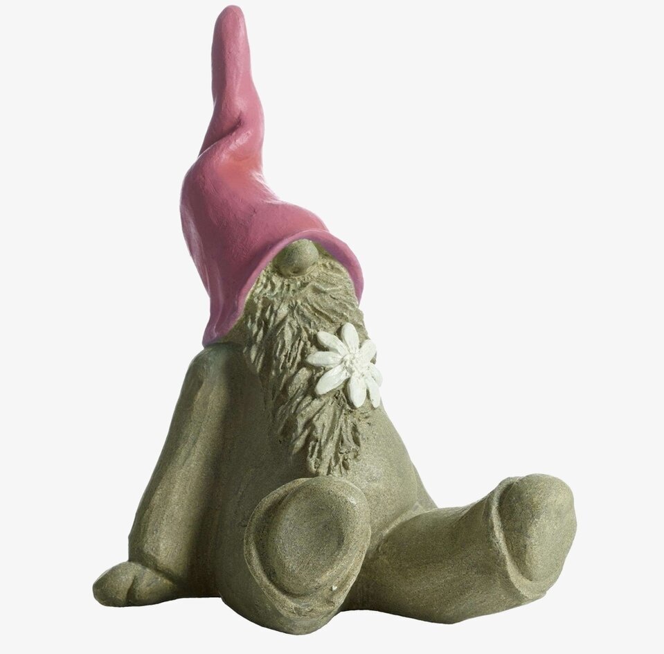 Tomten Björn Vilande Rosa från Nääsgränsgården, 15 cm hög