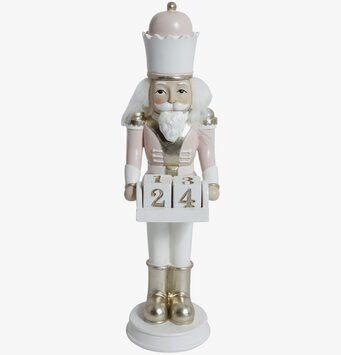 Nötknäppare Almanacka Rosa 22 Cm från Silkflower, dekorativ