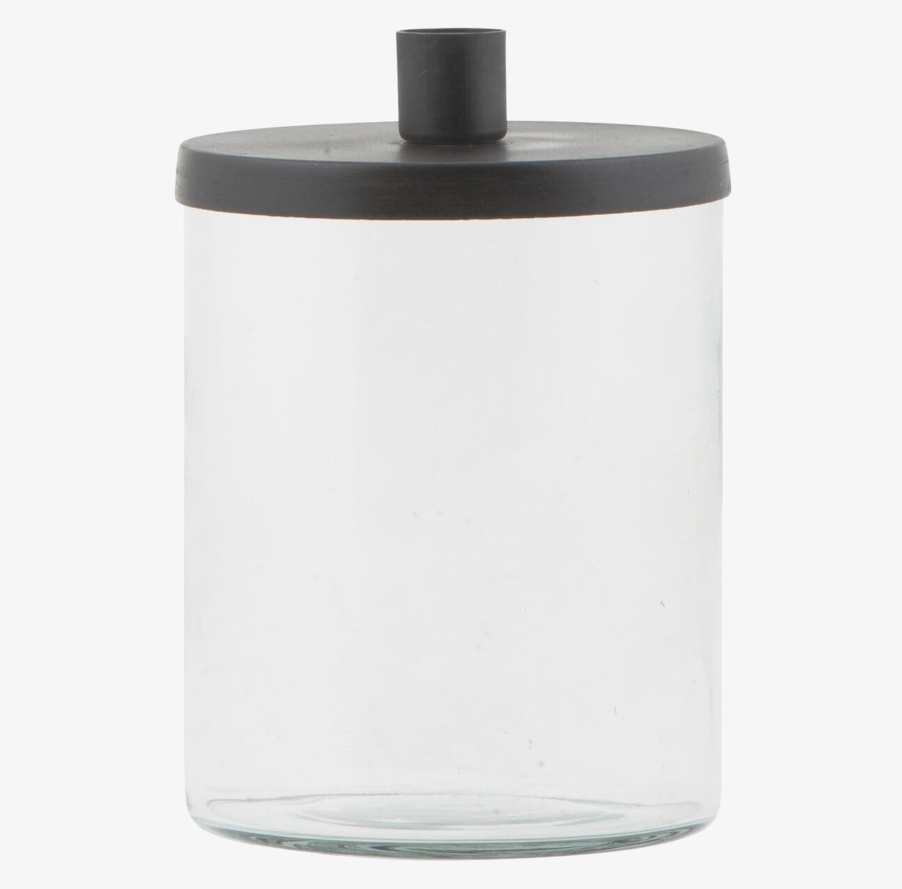 Ljusstake Förvaring Svart från IB Laursen i glas och metall