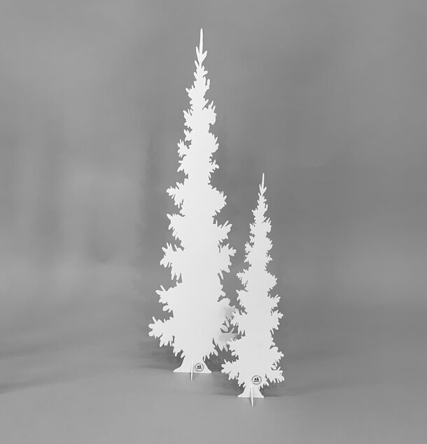 #ÄlskaPlåt Gran Vit Kort från varumärket Älskaplåt