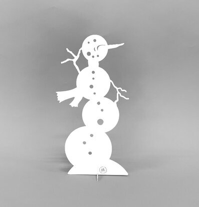 #ÄlskaPlåt Snögubbe från Älskaplåt - en plåtsnögubbe