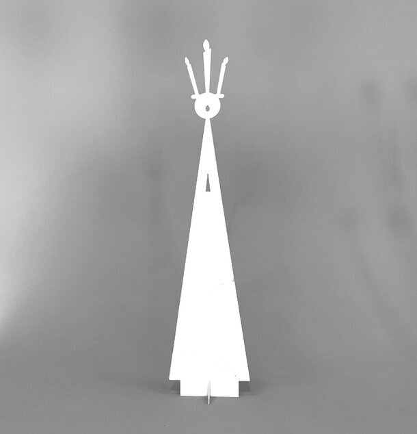 #ÄlskaPlåt Lucia Liten från Älskaplåt, vit plåtfigur