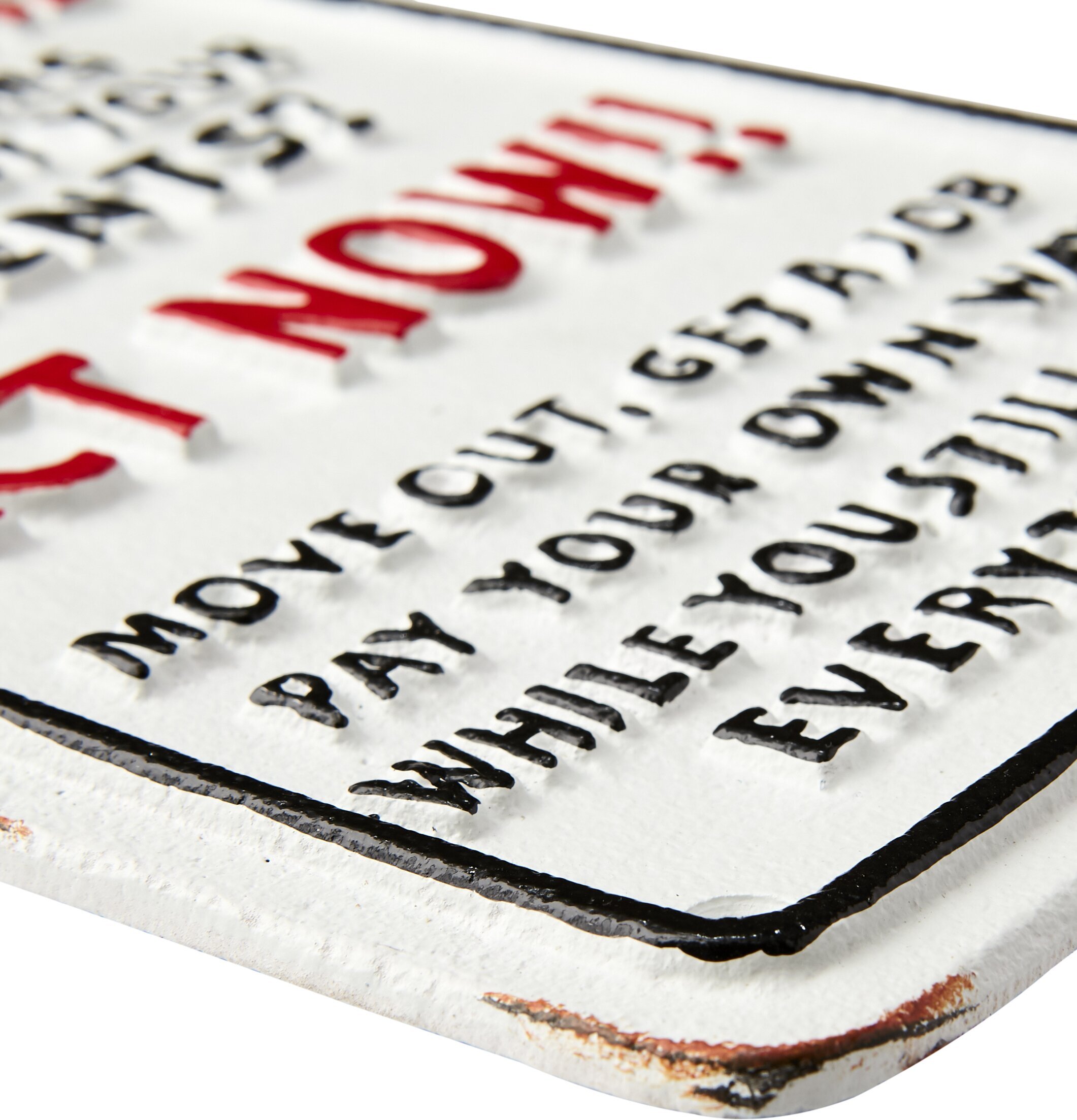 Facia Skylt Teenagers från Affari med humoristiskt budskap