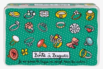 Bild av färgstark plåtburk med lekfullt designmönster