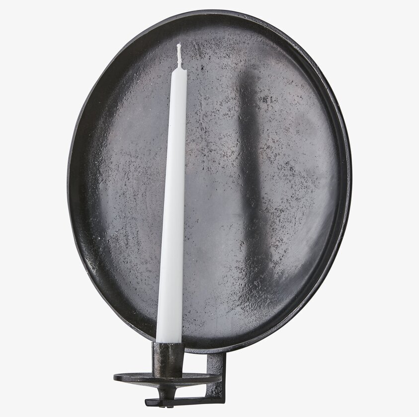 Väggljushållare S Carter Mörkbrun från Affari, rustik design