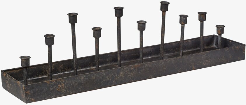 Bordsljusstake 10 Ljus från I AM Interior i rå metall