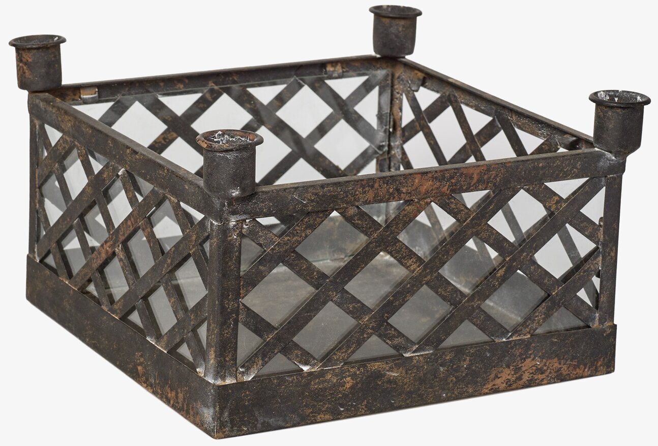 Plantering Galler 4 Ljus från I AM Interior i rustik metall