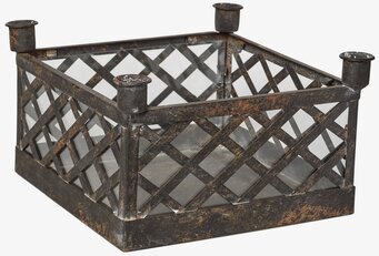 Plantering Galler 4 Ljus från I AM Interior i rustik metall