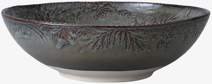 Stor Skål Arabesque Fig från Sthål med detaljerade mönster