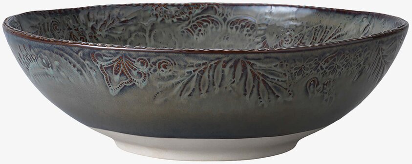 Stor Skål Arabesque Fig från Sthål med detaljerade mönster