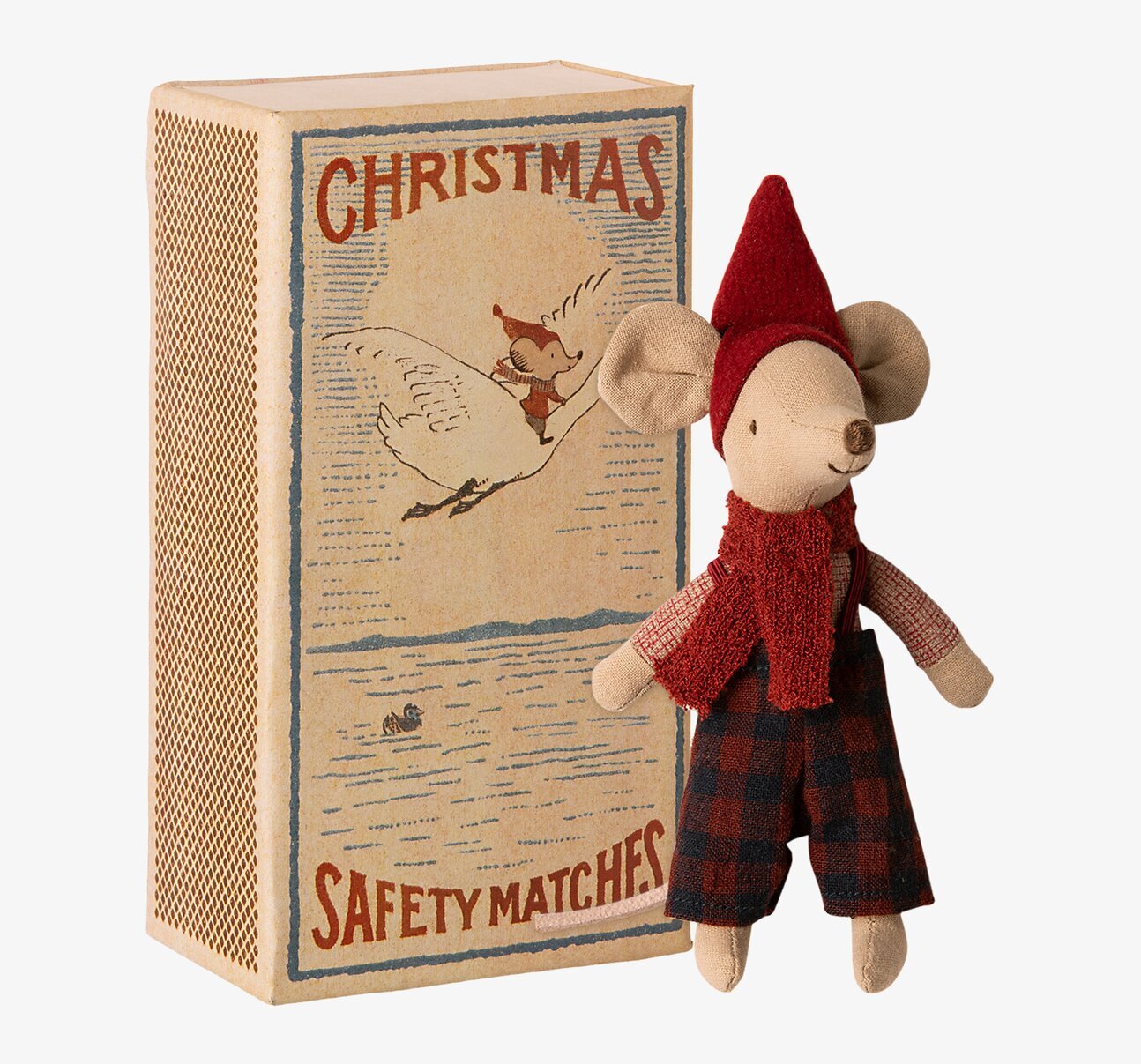 Tändsticksask Julmus Big Brother från Maileg i vintage design