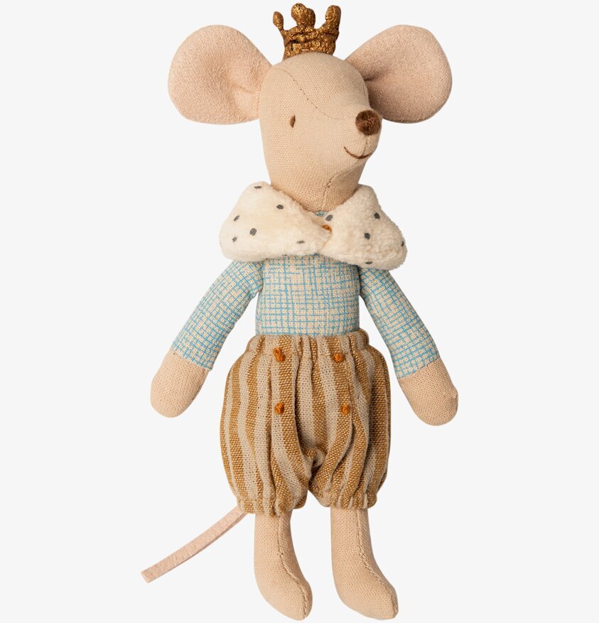 Prince Mouse Big Brother från Maileg, musdocka med krona