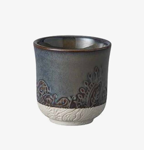 Espresso Cup Arabesque Fig från Sthål med mörkblå glasyr